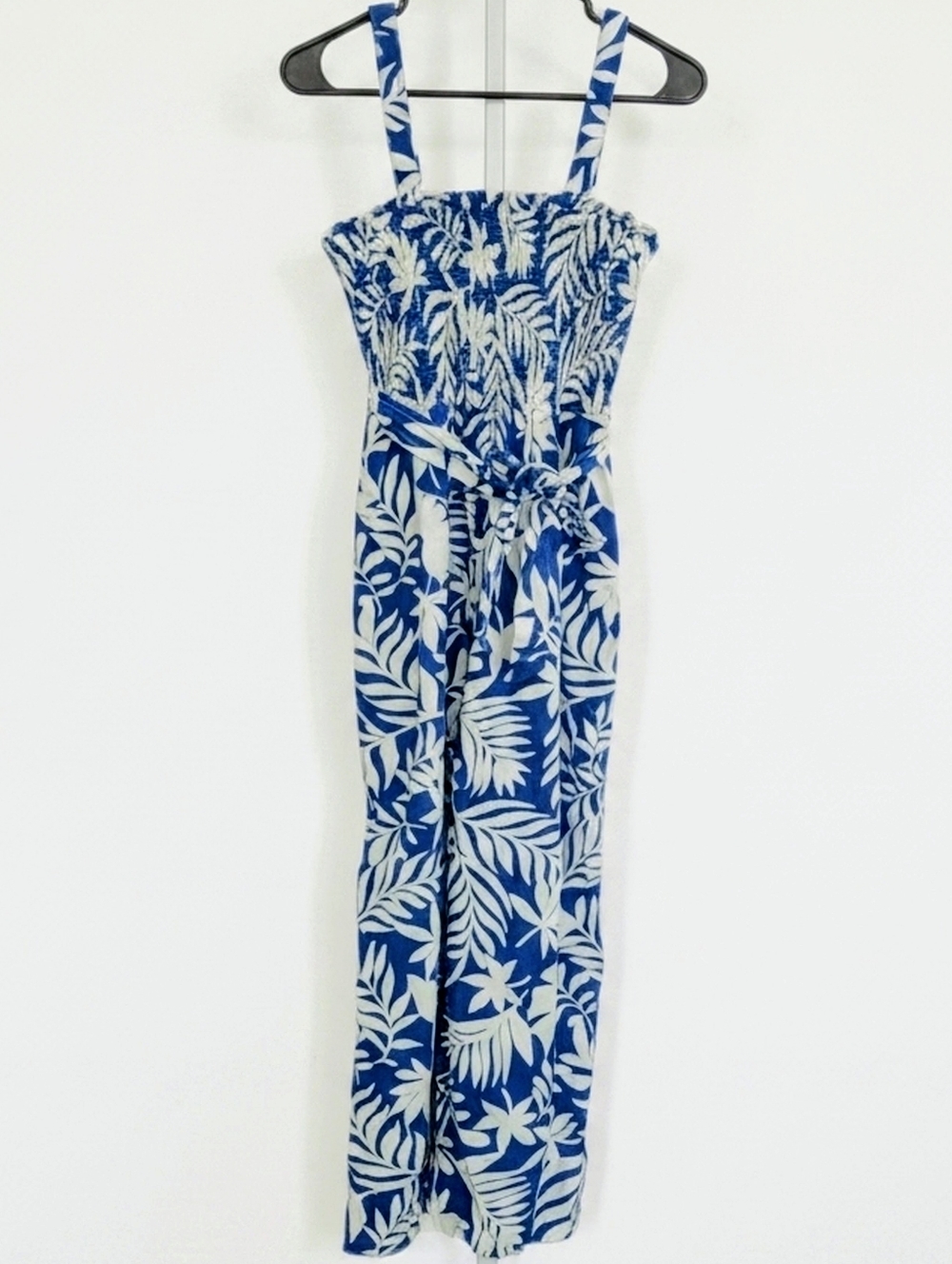 Kate Spade Tropical Foliage Smocked Jumpsuit - Picture 5 of 8